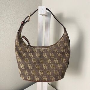 Dooney & Bourke Signature Monogram Canvas Denim Handbag